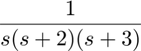 $$\frac{1}{s(s+2)(s+3)}$$